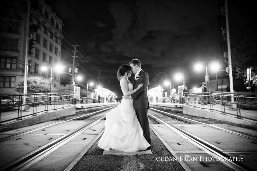 Pam and Patrick spring Jersey Shore wedding portrait
